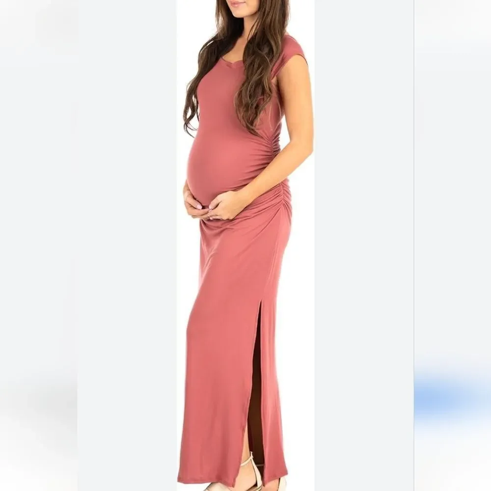 💐Host Pick 🌷🌻🌹NWT Mother Bee Maternity Maxi Dress - Picture 6 of 12